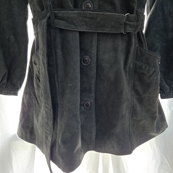Adorable Bernardo Suede Dress Coat EUC 😍 - Picture 4 of 13